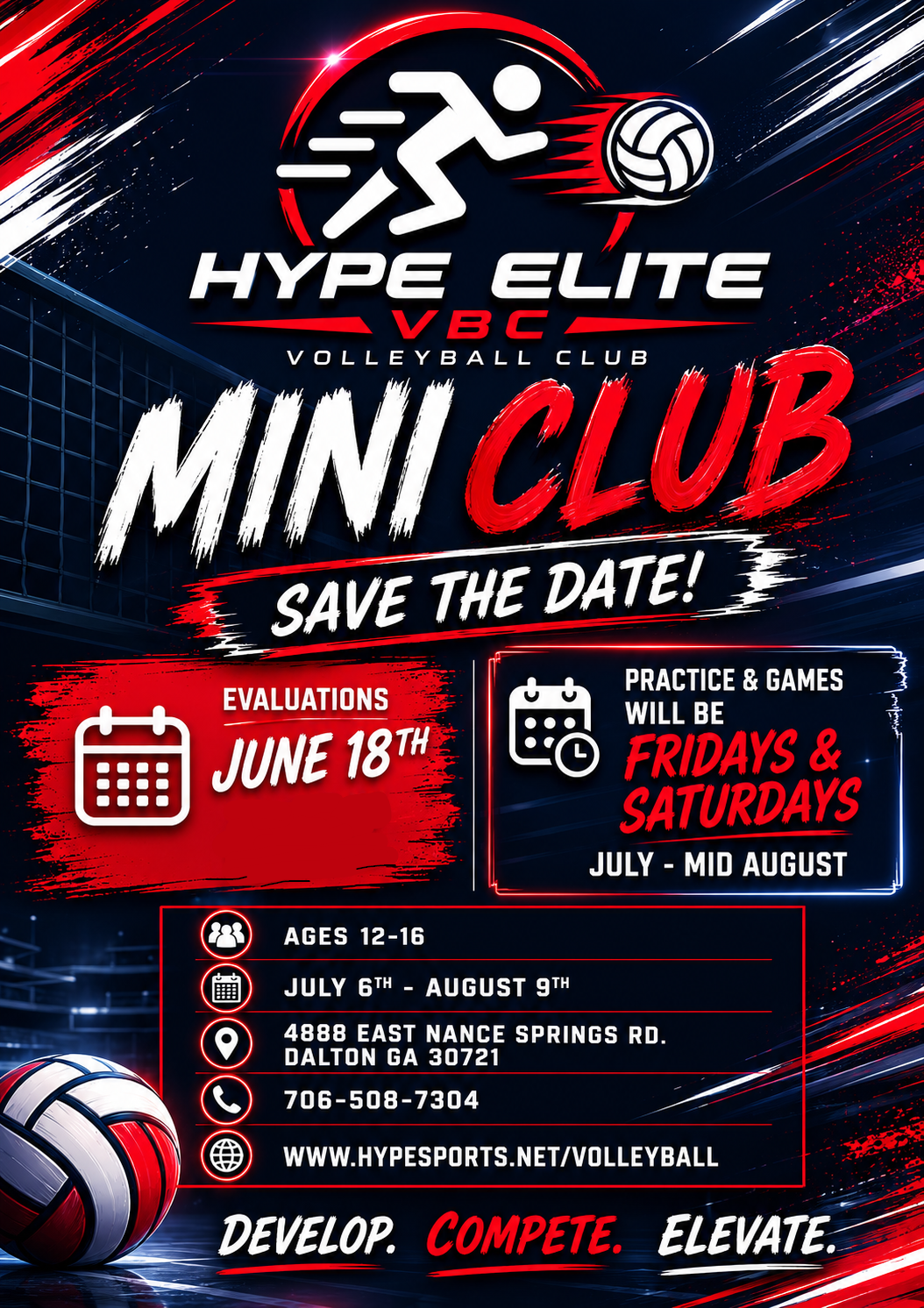 7 Week Mini Club Volleyball (Summer 26)